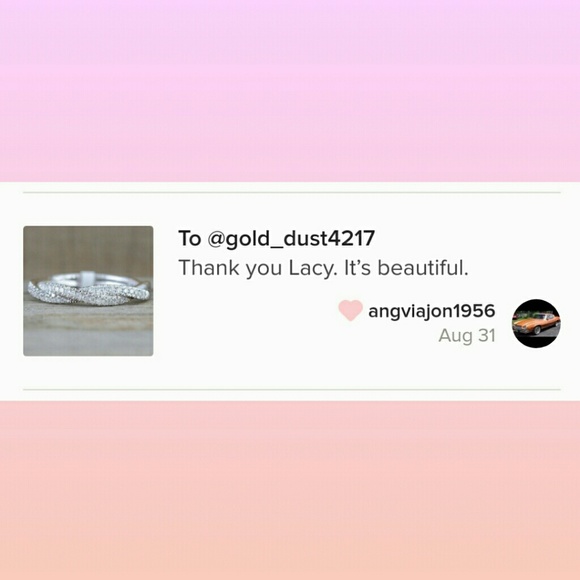 °•○LAST ONE○•° Yellow Gold Double Infinity Band - Picture 5 of 5